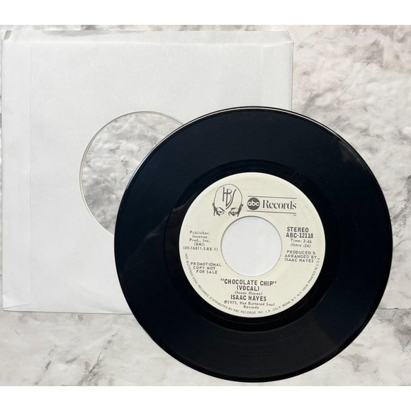 Isaac Hayes Chocolate Chip / Instrumental 45 Funk Soul Promo 1975 ABC Records - Picture 3 of 6